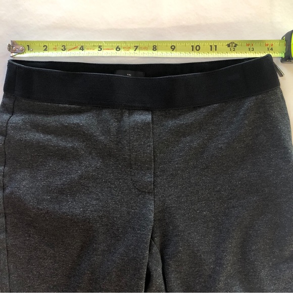 WHBM Ponte Charcoal Gray Comfort Side-Zip Ankle Pants (6) - Picture 6 of 15